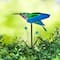 Glitzhome® 36" Solar Lighted Hummingbird Garden Stake